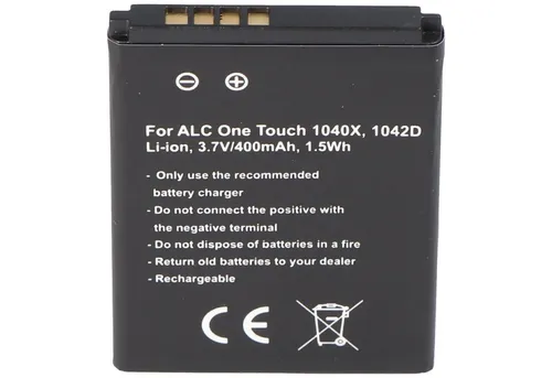 AccuCell Akku passend für den Alcatel CAB0400000C1 Akku One Touch 1040X, One T Akku 400 mAh (3,7 V)