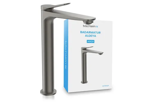 Bächlein Badarmatur Aldeya hoch in grau von Bächlein