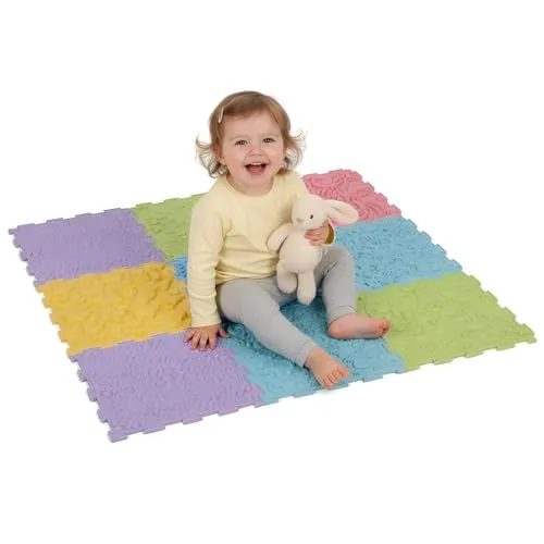 Kiddymoon Sm-002 Mehrfarbige Puzzlematte, 9-teilig