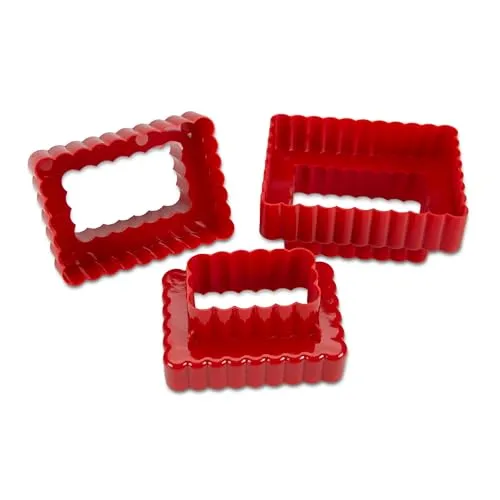 Städter Ausstecher Rechteck Set, 3-teilig (gewellt)