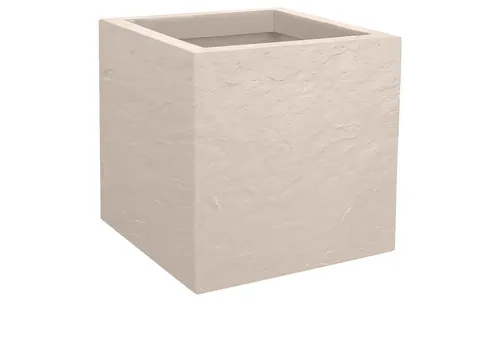 ONDIS24 Pflanzkübel Vulkan, 21L, quadratisch mit Wasserspeicher - Moderner Pflanzkübel aus robustem Kunststoff, UV- und witterungsbeständig. Mit 21L Volumen und integriertem Wasserspeicher ideal für Balkon und Terrasse – pflegeleicht und elegant.