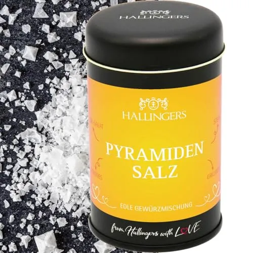Hallingers Genuss Manufaktur Gewürze Geschenk - Premium Salz für Fleisch, Brot & Vorspeise, edle Geschenkdose