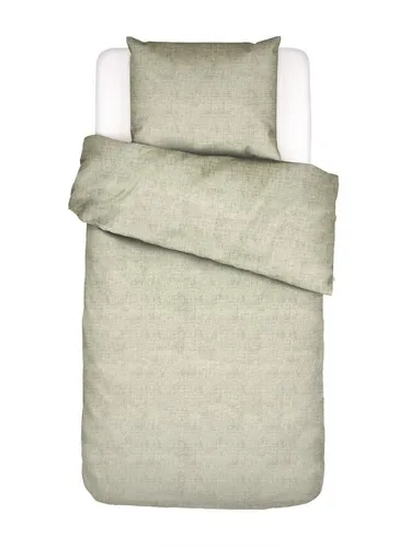 Essenza Bettwäsche Jule, Baumwolle, 2 teilig, unifarben in grün von Essenza