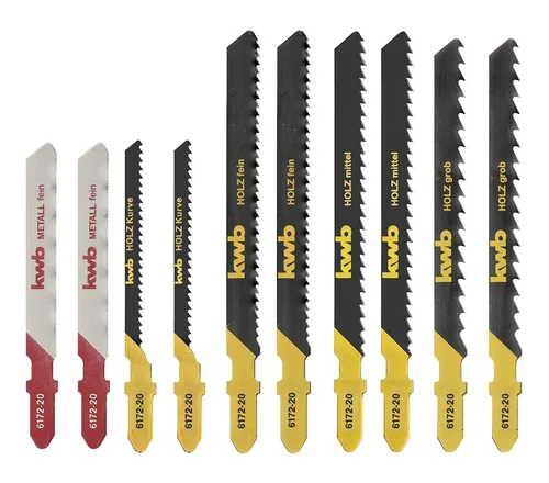 Kwb 617220 Stichsägeblätter-Set Jigger 10-teilig 1 Set