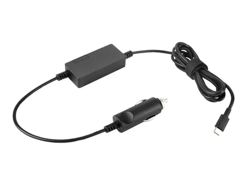 Lenovo N 65W USB-C Auto 12V 24V - Leistungsstarker USB-C Autoladegerät, kompatibel mit den meisten Laptops und Tablets, ideal für unterwegs