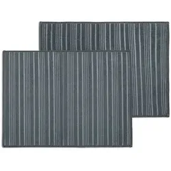 KitchenAid 2er-Set Abtropfmatten in Anthrazit in schwarz von KitchenAid