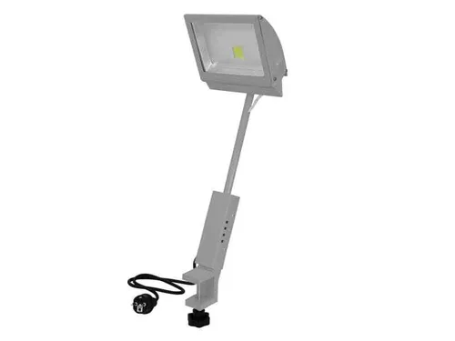 Eurolite LED KKL-50 Fluter 4100K silber - 50-W-LED-Fluter mit Schraubklemme, ideal für Schaufenster- und Messestandbeleuchtung. Lichtstark und einfach zu montieren, perfekt für kreative Bastelräume!