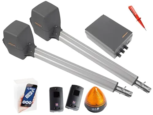 Hörmann Rotamatic P2 BiSecur Serie 3 Drehtorantrieb 2-flüglig + WLAN GATE Modul + Lichtschranken EL301 + Warnlicht SLK EADAMS Set 5in1A