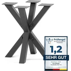 HOLZBRINK Tischbeine HLT-19 aus Metall, stabil und modern für Beistelltisch & Computertisch - Das Tischbein HLT-19 von HOLZBRINK überzeugt durch Stabilität und ein modernes Design. Ideal für schwere Tischplatten, passt es perfekt in Esszimmer, Wohnzimmer oder Büro. Gestalten Sie Ihr individuelles Möbelstück!