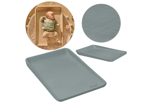 lionelo Wickelauflage MEGS, PU-Schaum/weiche Ränder/Antirutsch/Oberfläche wasserfest