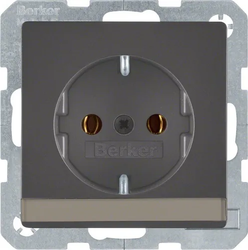 Berker SCHUKO-Steckdose anth/sa 47506086 Steckdosen SCHUKO-Steckdose