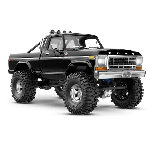 Traxxas TRX-4M Ford F150 4X4 Lifted - Schwarz - RC-Modelle mit High Trail Performance, ideal für Indoor- und Outdoor-Abenteuer, ausgestattet mit ölgefüllten Stoßdämpfern und einer angehobenen Bodenfreiheit für beste Geländegängigkeit.