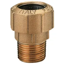 Messing Schraubfitting für PE-Rohr Übergang mit AG (Ausführung: 50 - 1 1/2''AG)