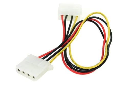 Phobya 4Pin Molex Stromverlängerung 30cm Kabel Lüfterkabel und Adapter