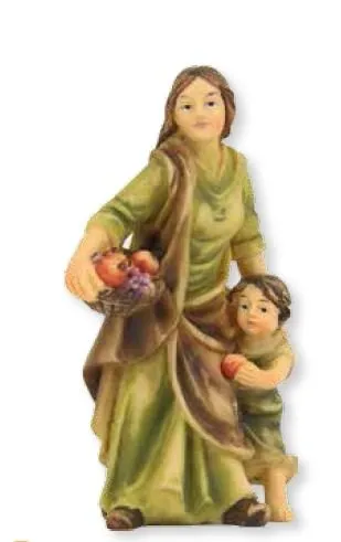 Johannes Krippe, Magd mit Kind für 10cm Figuren