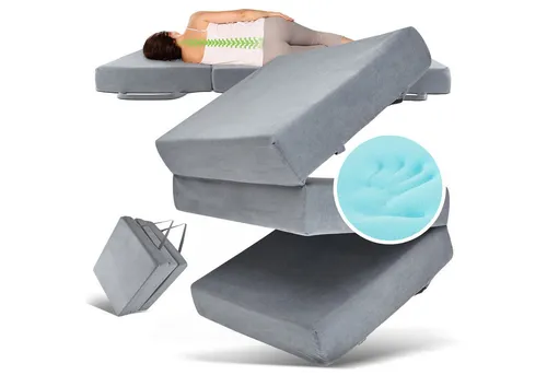 Herlag Orthopädische Klappmatratze 200x120x14cm - Extra Dickes Gästebett mit Deluxe-Komfort - Matratzen für höchsten Schlafkomfort: Die atmungsaktive Klappmatratze mit 14 cm Höhe und Viscoschaum bietet idealen Liegekomfort für Übernachtungsgäste und ist bis 120 kg belastbar.