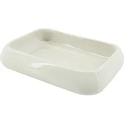 Elegante Servierschale aus Porzellan in Weiß  - ideal zum Servieren - Weiß