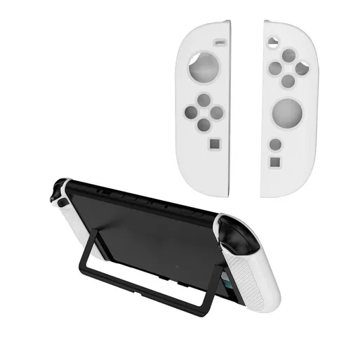 Für Nintendo Switch 2 Joy-Con Controller Silikon Full Cover Schutz Hülle Weiß