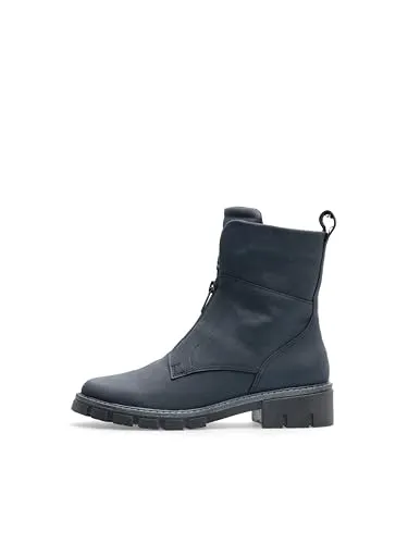 ara Damen Dover Stiefelette, BLAU, 38 EU - Wanderschuhe mit flauschigem Warmfutter und softem Oberleder, ideal für kalte Tage und bequemes Tragen dank Wechselfußbett.