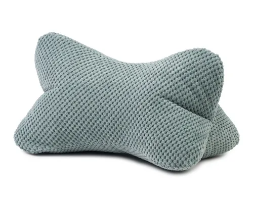 SchönesWohnen24 Nackenstützkissen Leseknochen / Lesekissen Sven Ambiente Mikrofaser 40x25cm Salbei