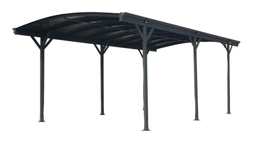 Einzelcarport mit Tonnendach 300 x 505 cm