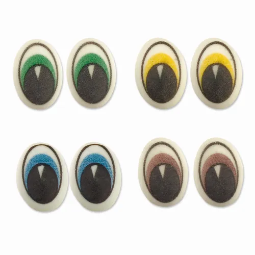 Augen, Aufleger aus Zucker, bunt