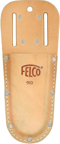 FELCO 910 Ledertasche für Gartenschere, Gürteletui mit Clip und Schlaufe, s