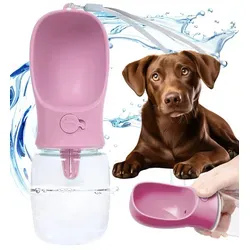 Mersjö Reiseflasche für Hunde 350 ml – Rosa von OEM