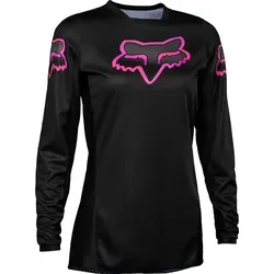 FOX 180 Blackout Damen Motocross Jersey XL - Fahrradbekleidung mit feuchtigkeitsableitendem Gewebe für trockenen Komfort und Mesh-Lüftungspanels für optimale Atmungsaktivität.