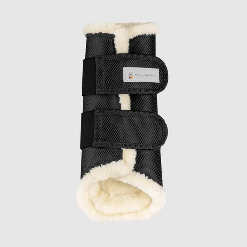 Waldhausen Schwarz L Gamasche Dressur Comfort Fur - Gamaschen für Dressur mit weichem Comfort Fur, bieten optimalen Schutz und Komfort für Ihr Pferd während des Trainings.