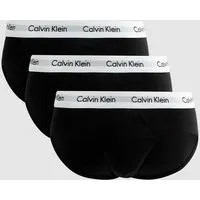 Calvin Klein Underwear Slips im 3er-Pack - Baumwoll-Mix in Black, Größe XS - Herrenunterhosen aus weichem Baumwoll-Mix mit Stretch für optimalen Tragekomfort. Der elastische Logobund sorgt für sicheren Sitz und angenehmes Gefühl. Praktischer 3er-Pack für jede Garderobe.