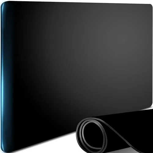 Retoo Mauspad Gaming Groß 100 x 50, Rutschfest, Schreibtischunterlage, Tischunterlage Large Size, Verbessert Präzision und Geschwindigkeit XXL, Schwarz, spezielle Oberfläche, Mousepad