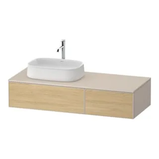 Duravit Zencha Konsolenwaschtischunterbau 1300x550mm mit 2 Auszügen