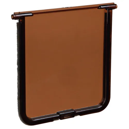 TRIXIE 3860-10 Ersatzklappe Freilauftür 3869 - 14,7 x 15,8 cm, braun, ideal für Trixie Katzentüren und einfach zu installieren