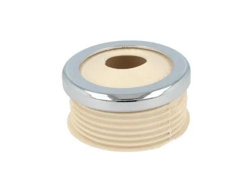 STEDO Euro WC-Spülrohrverbinder Ø 55 mm für Druckspülrohr weiß, mit Rosette