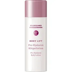 Body Lift Pro Hyaluron Körperlotion - Medizinische Körperpflege mit hautstraffendem Effekt und mediterranem Duft. Zart schmelzende Lotion mit Hyaluronsäure und Kakaobutter für intensive Feuchtigkeit und ein geschmeidiges Hautgefühl.