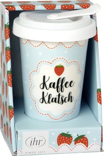 Thermobecher Becher Porzellan Kaffeeklatsch IHR Ideal Home Range