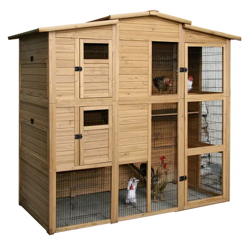 Kerbl Hühnerhaus 222 x 115 x 200 cm – Geräumiges Hühnergehege