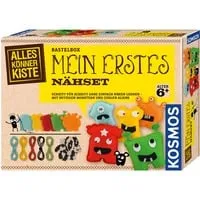 Mein erstes Nähset - Spielzeug für kreative Kinder, fördert Feinmotorik und Kreativität beim Basteln mit bunten Stoffen.