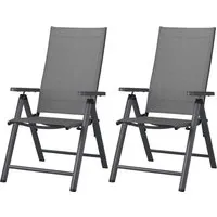 LIVARNO® Alu-Klappsessel »Houston« anthrazit, 2 Stück