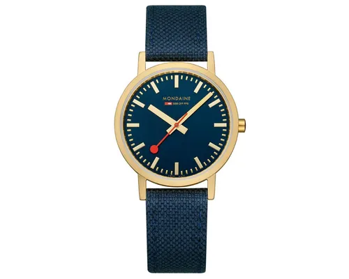 MONDAINE Luxusuhr Classic Swiss Railways A660.30314.40SBQ Damenuhr - Damenuhr mit elegantem Design, inspiriert von den Schweizer Bahnhöfen, vereint Stil und Funktionalität für einen zeitlosen Look.