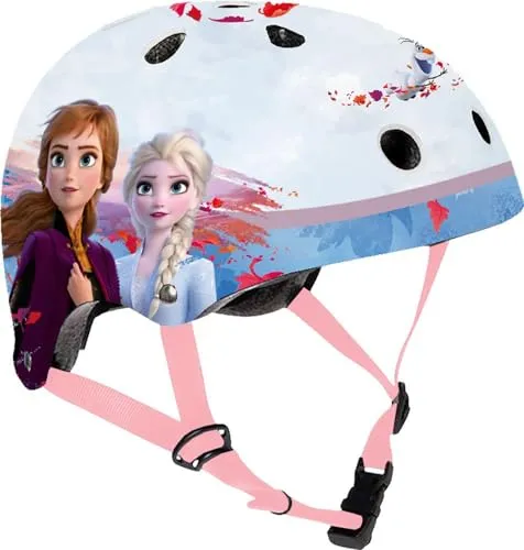 TATAWAY Unisex Adulto 2208001 Frozen Jugend Sporthelm - Fahrradhelm für Kinder 53-55 cm, mit Disney Frozen Design, optimaler Luftzirkulation und sicherem mikrometrischen Anpassungssystem.