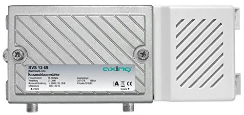 Axing BVS 13-69 Hausanschlussverstärker (30dB, 1006MHz, 98dBµV) mit aktivem Rückkanal 5-65 MHz