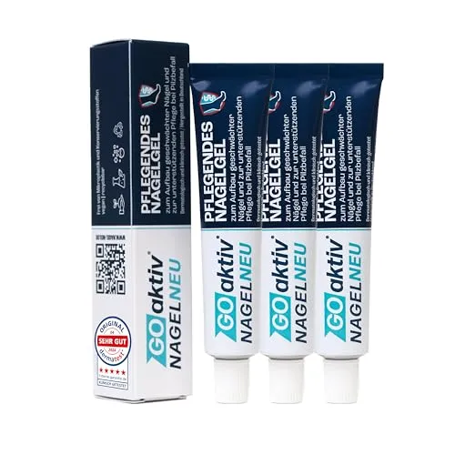 GOaktiv® NAGELNEU | Pflegendes Nagelgel | 3 x 10 ml - Handcremes und Nagelpflege in einem: Innovative Formel mit Urea und Dexpanthenol für gesunde, gepflegte Nägel – dermatologisch getestet und hergestellt in Deutschland.