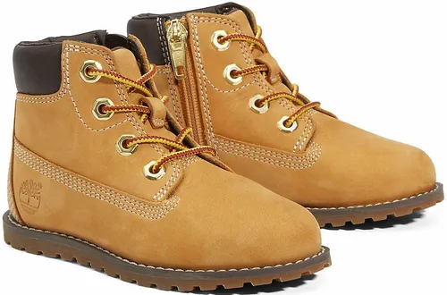 Timberland Kids Mid Lace UP With Zip Boot wheat 11.5 von Timberland