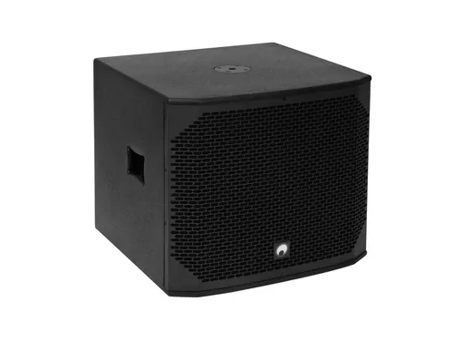 OMNITRONIC AZX-118A PA-Subwoofer aktiv 400W - Aktiver Bassreflex-Subwoofer mit 400 W, ideal für professionelle Veranstaltungen, bietet kraftvollen Sound und ein robustes MDF-Gehäuse für Langlebigkeit.