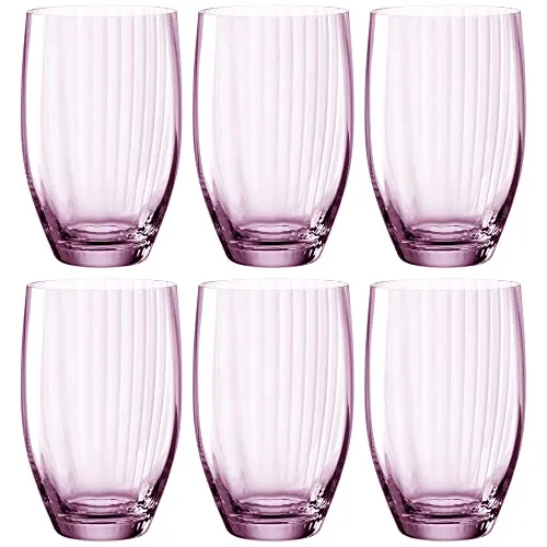 Leonardo Poesia Trinkglas 6er Set in pink von LEONARDO