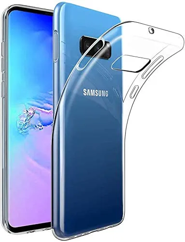 Captor Transparente Handyhülle für Samsung Galaxy S10E, TPU-Schutzhülle aus flexiblem Silikon, weich und dünn, mit erhöhtem Rand für Bildschirm und Kamera