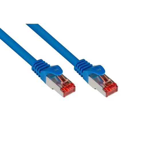 8060-005B - Patchkabel Cat.6, S/FTP, 0,5m, blau