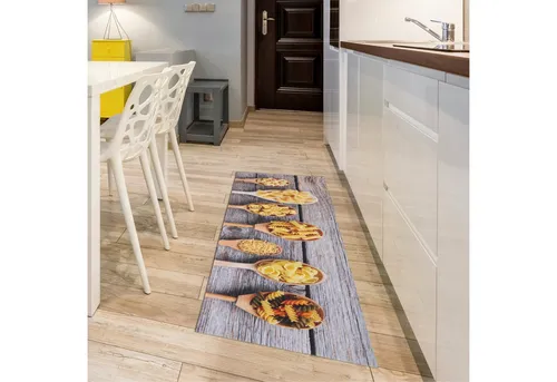 Andiamo Küchenläufer Kitchen Pasta, 50 x 150 cm in gelb von Andiamo